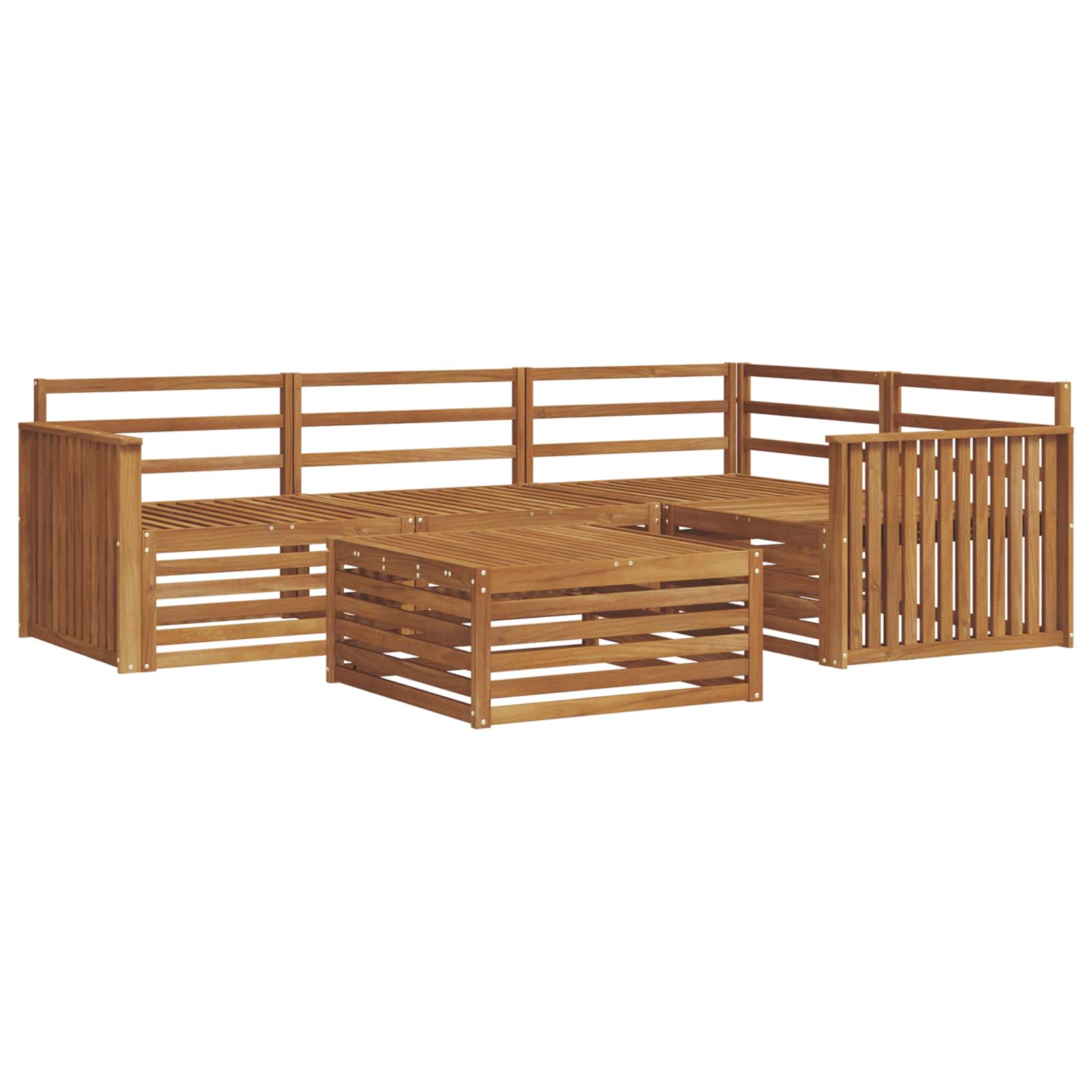 Ensemble de canapés d'extérieur 5 pcs Naturel - XIOS