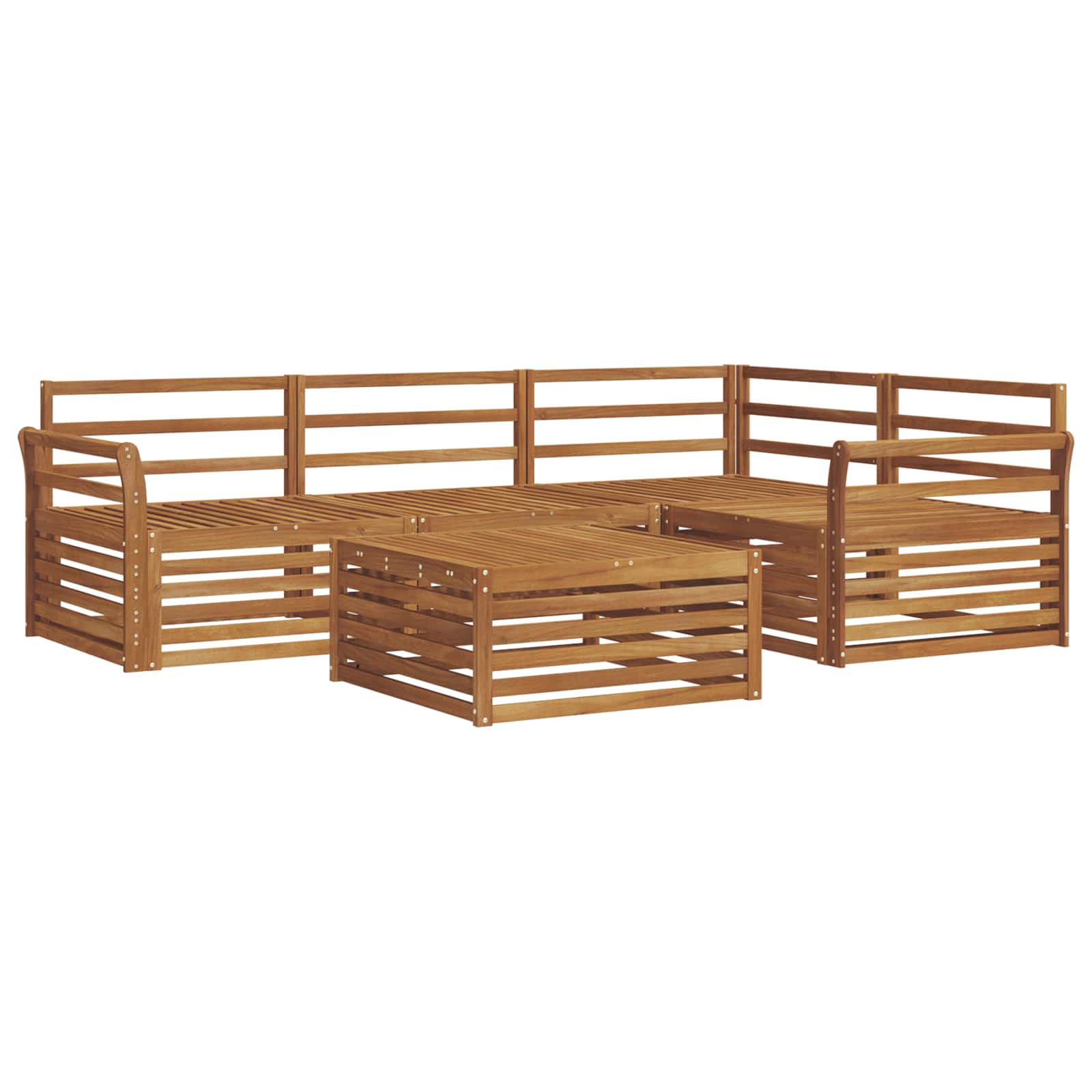 Ensemble de canapés d'extérieur 5 pcs Naturel - XIOS