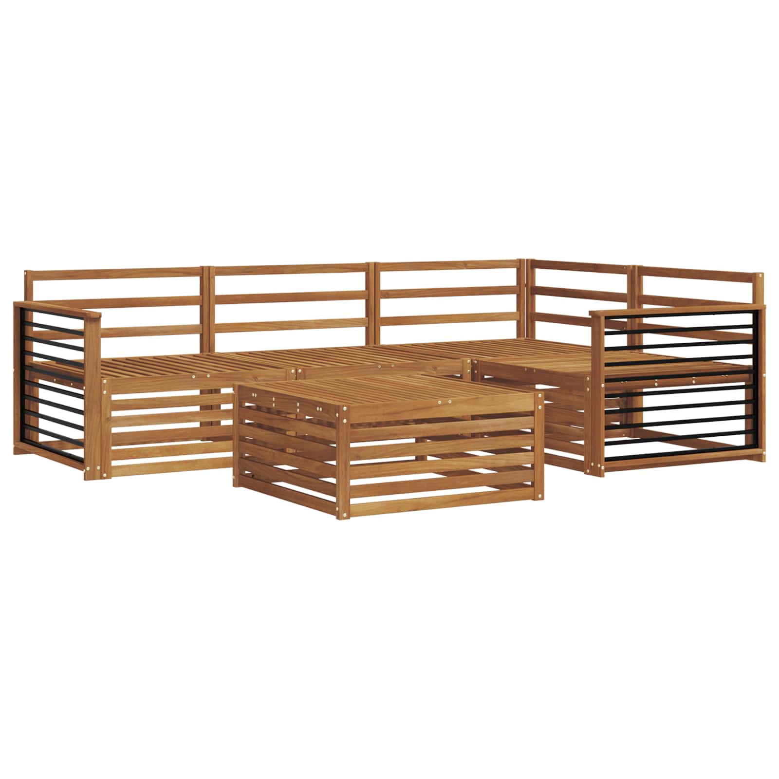 Ensemble de canapés d'extérieur 5 pcs Naturel - XIOS