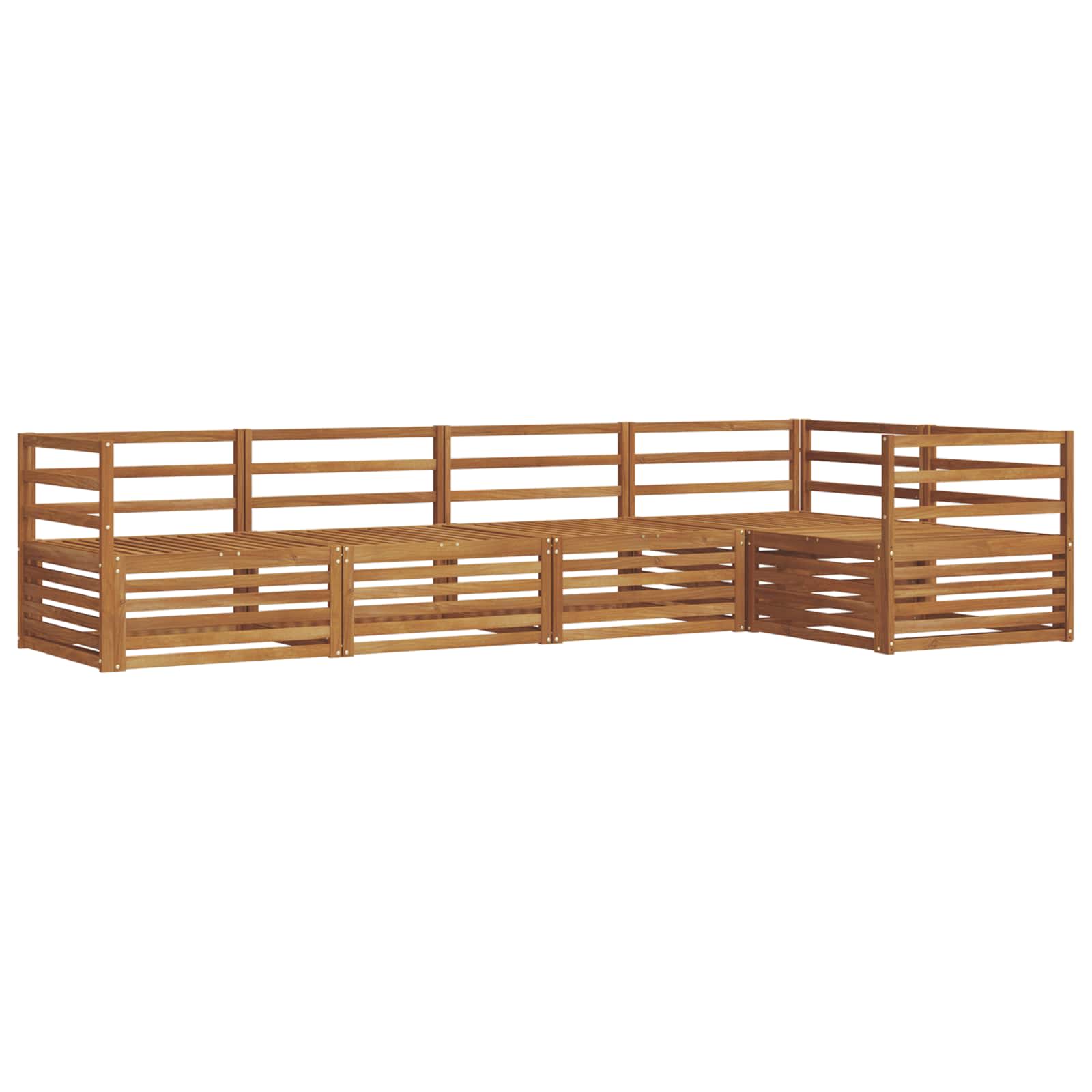 Ensemble de canapés d'extérieur 5 pcs Naturel - XIOS