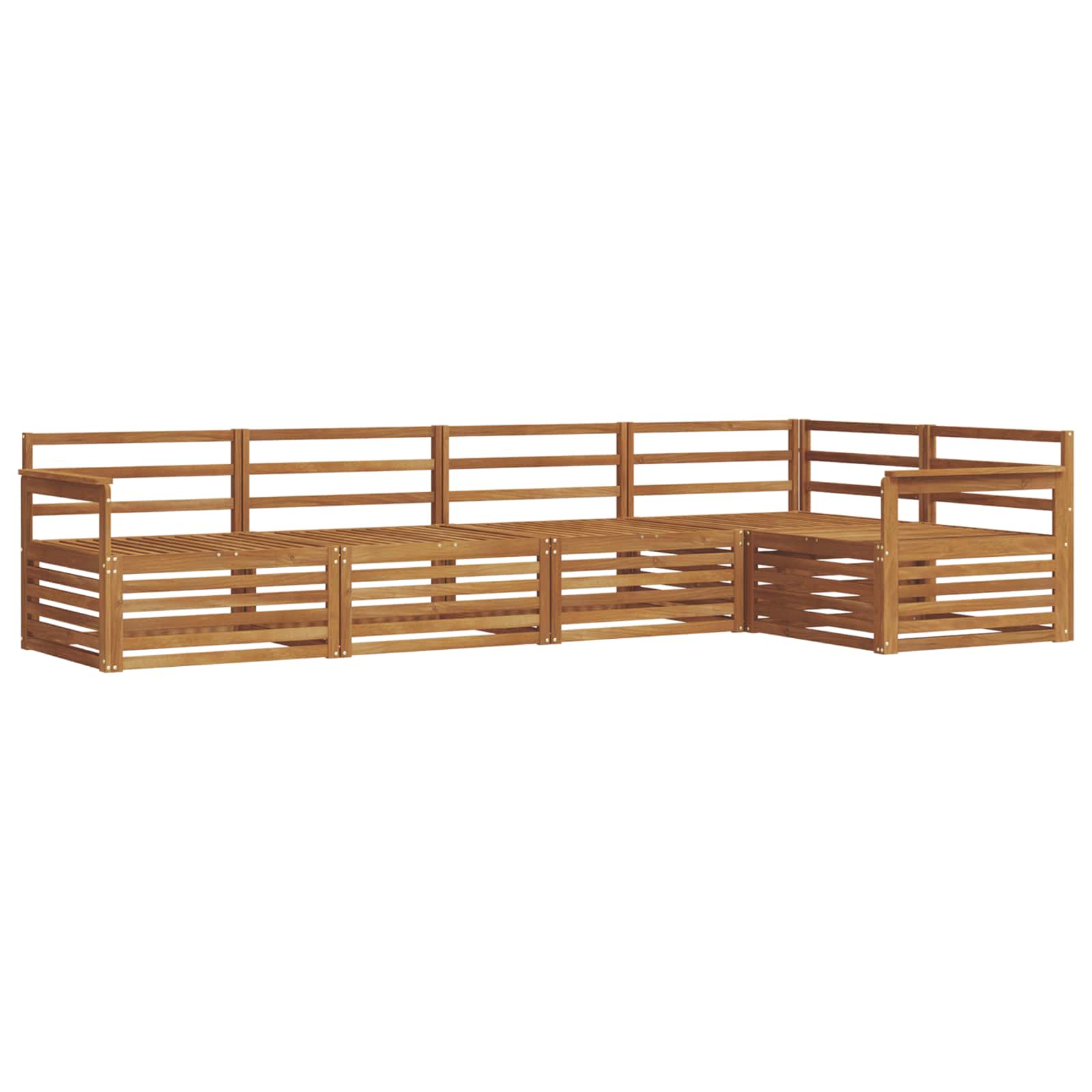 Ensemble de canapés d'extérieur 5 pcs Naturel - XIOS