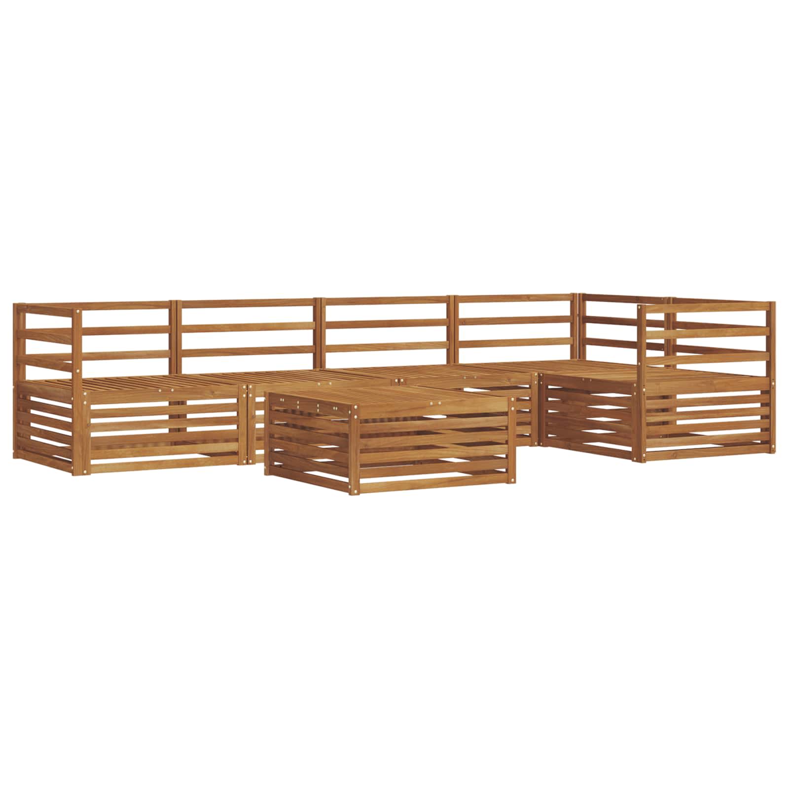 Ensemble de canapés d'extérieur 6 pcs Naturel - XIOS