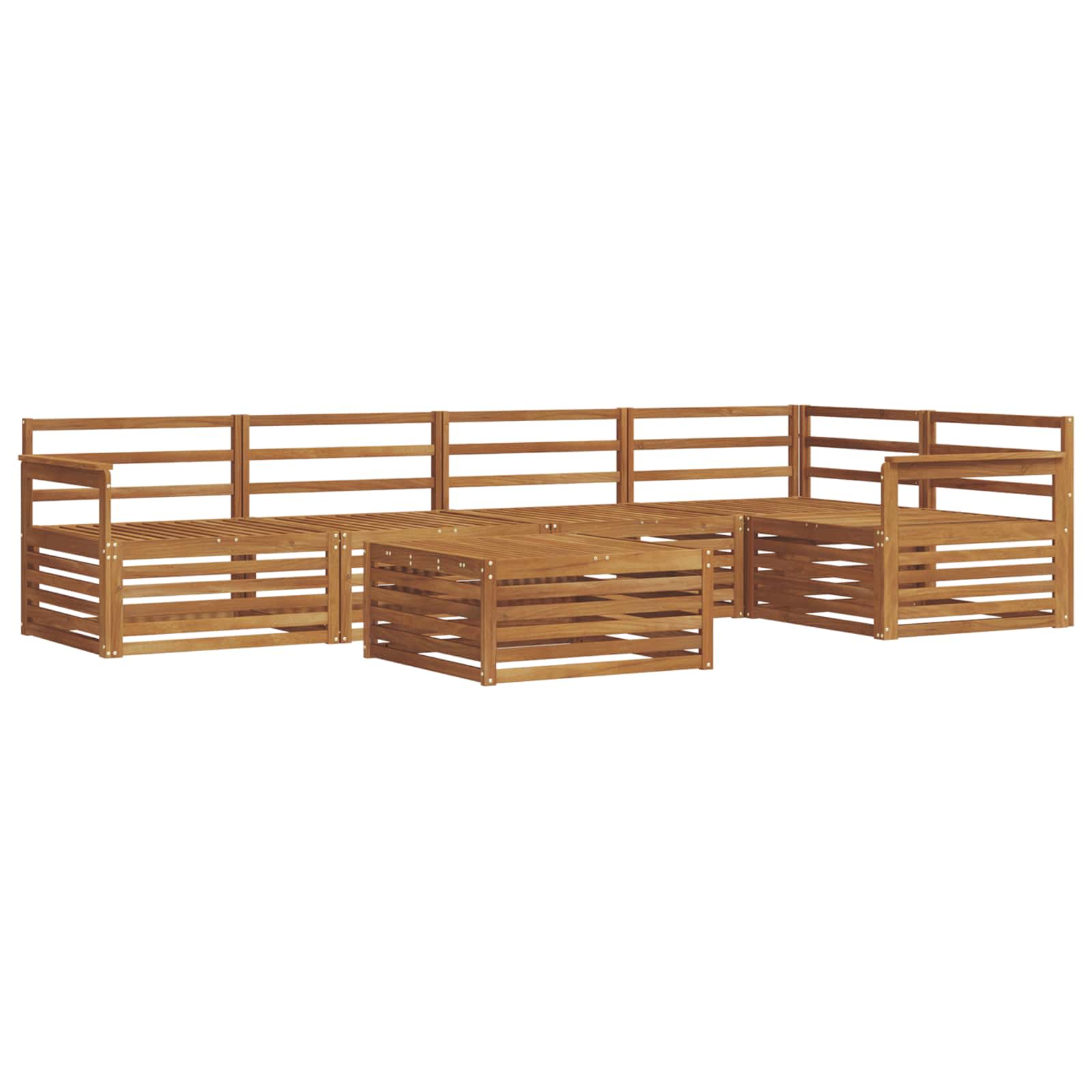 Ensemble de canapés d'extérieur 6 pcs Naturel - XIOS