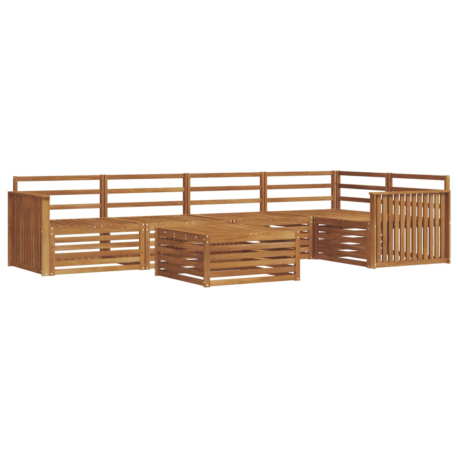 Ensemble de canapés d'extérieur 6 pcs Naturel - XIOS