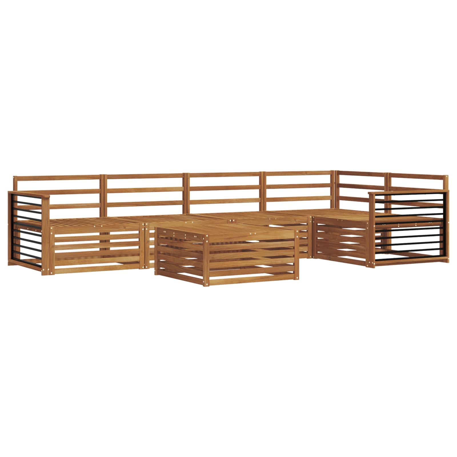 Ensemble de canapés d'extérieur 6 pcs Naturel - XIOS