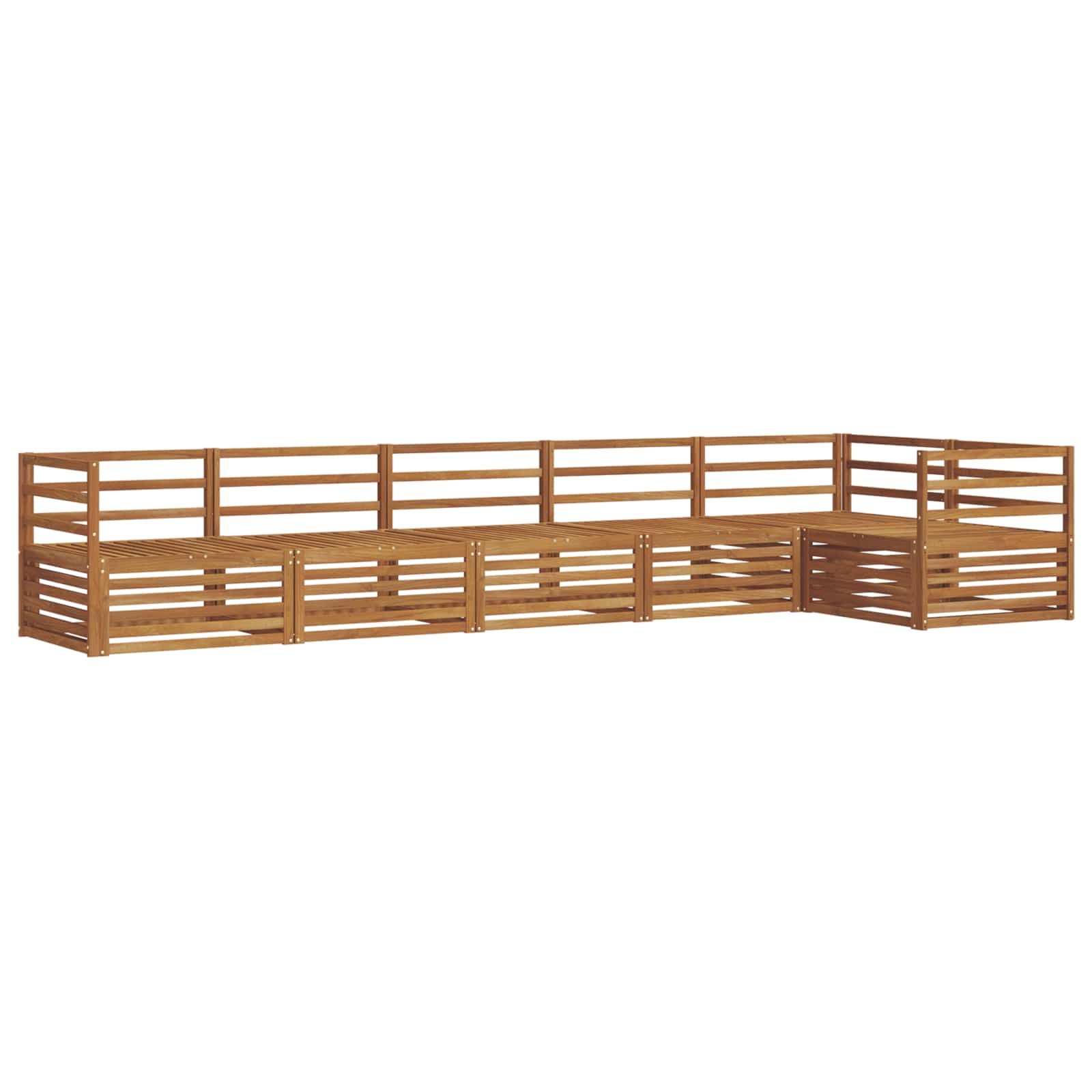 Ensemble de canapés d'extérieur 6 pcs Naturel - XIOS