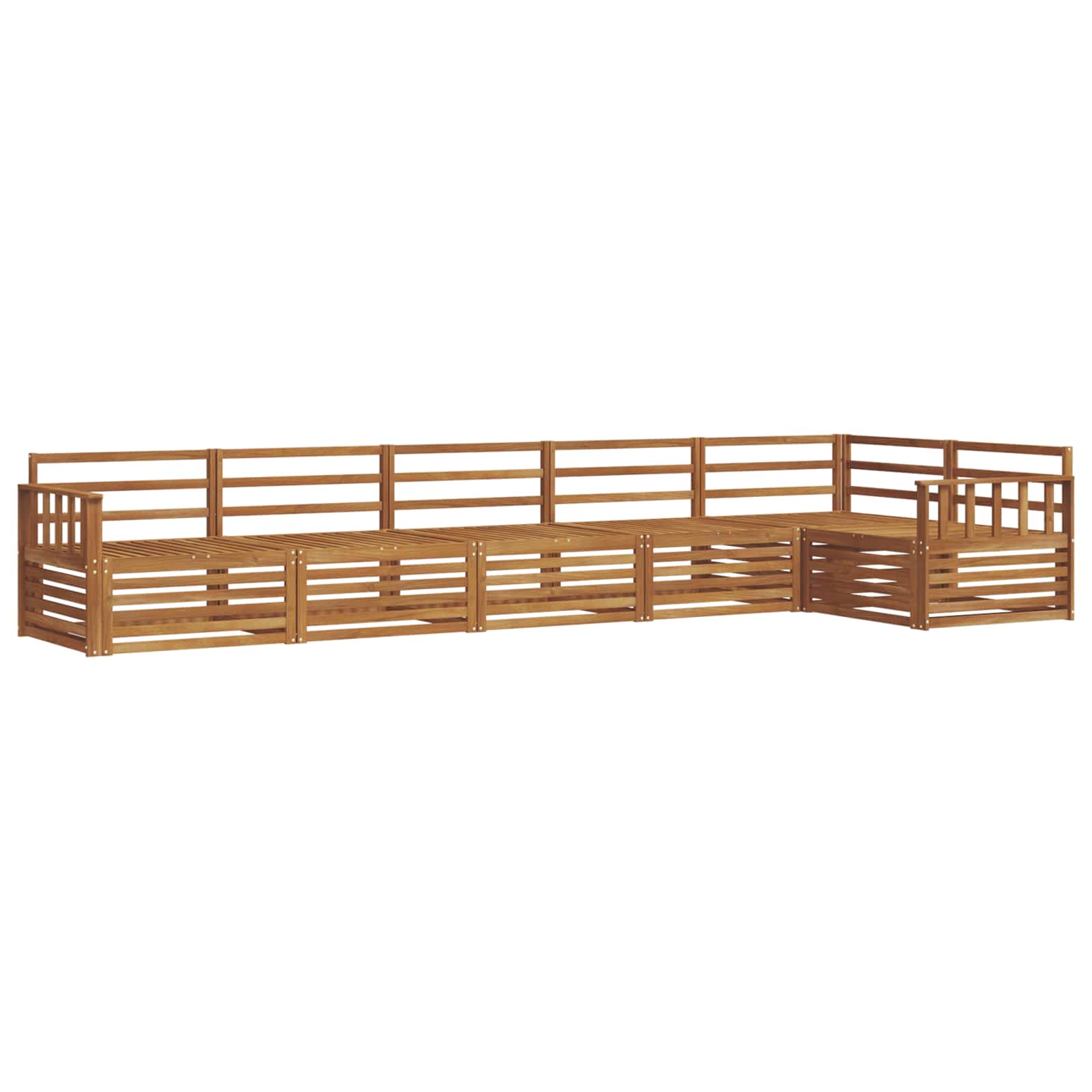 Ensemble de canapés d'extérieur 6 pcs Naturel - XIOS