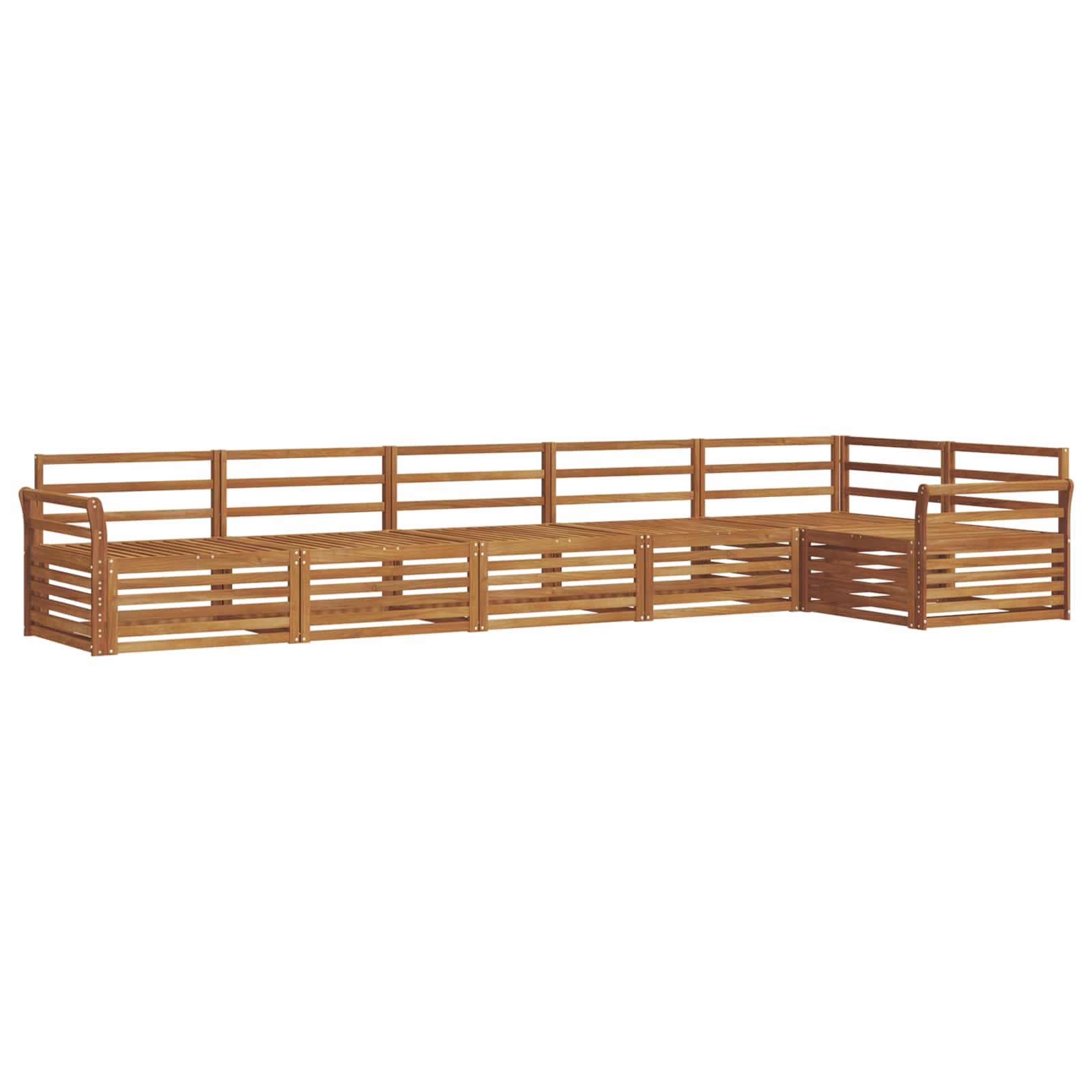 Ensemble de canapés d'extérieur 6 pcs Naturel - XIOS