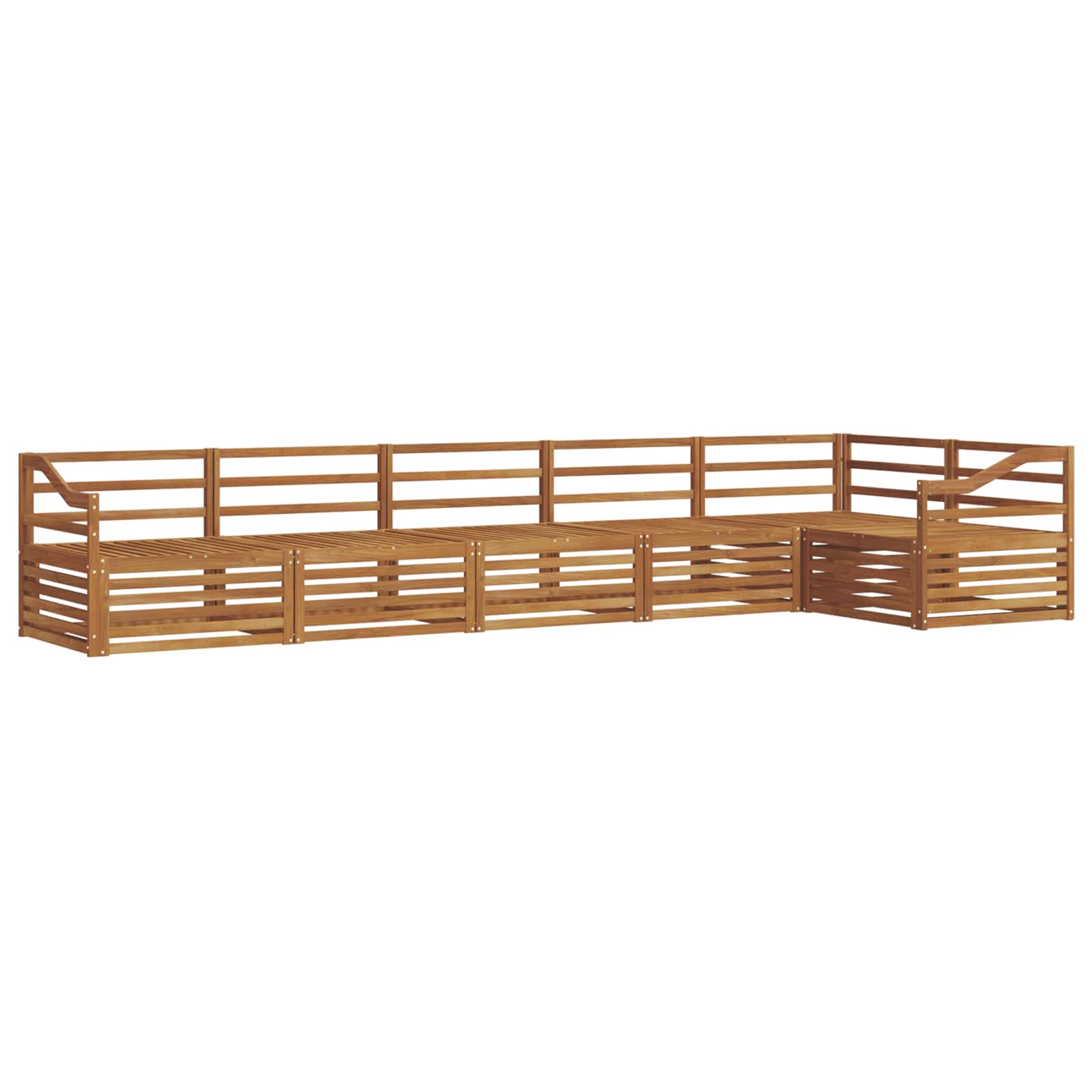 Ensemble de canapés d'extérieur 6 pcs Naturel - XIOS