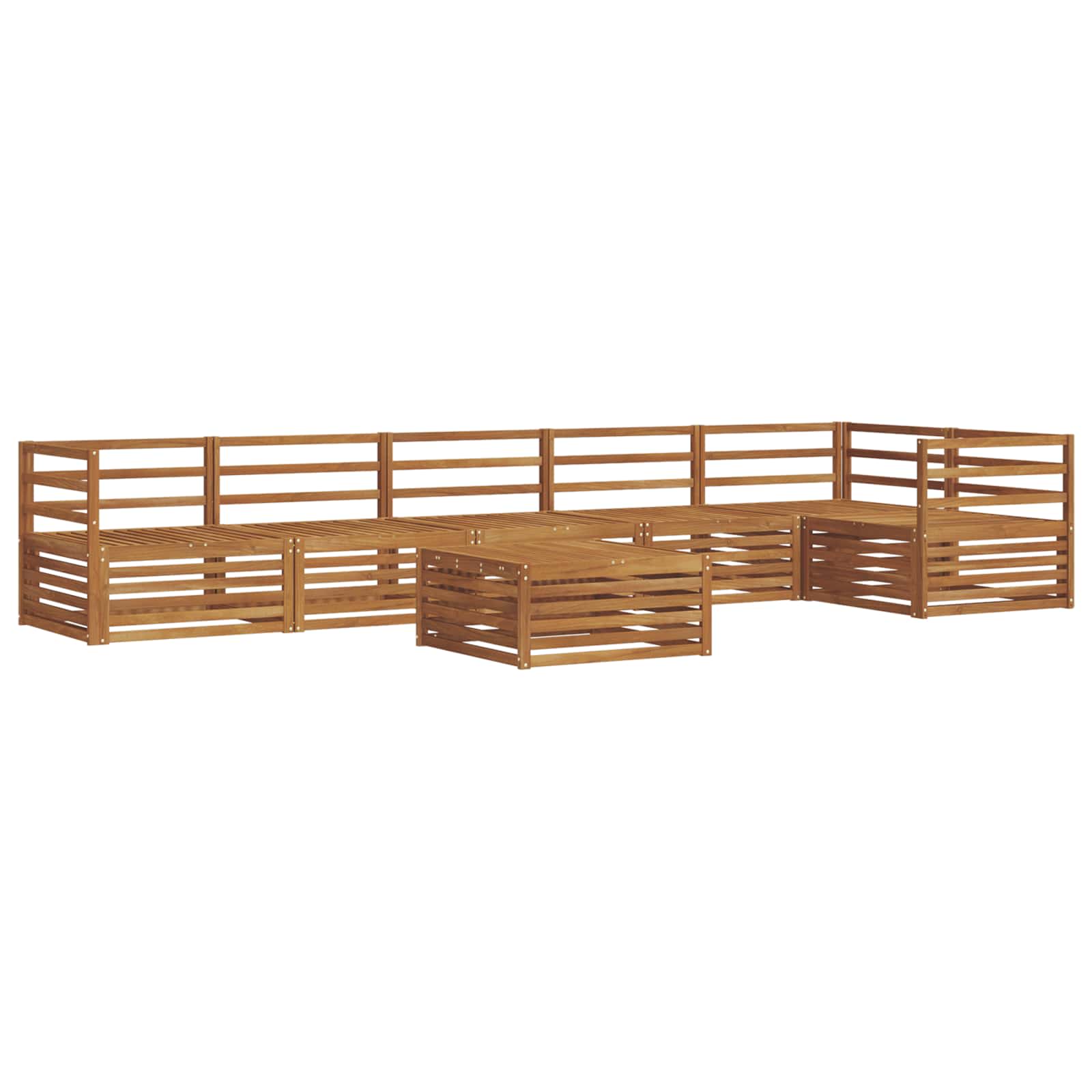 Ensemble de canapés d'extérieur 7 pcs Naturel - XIOS