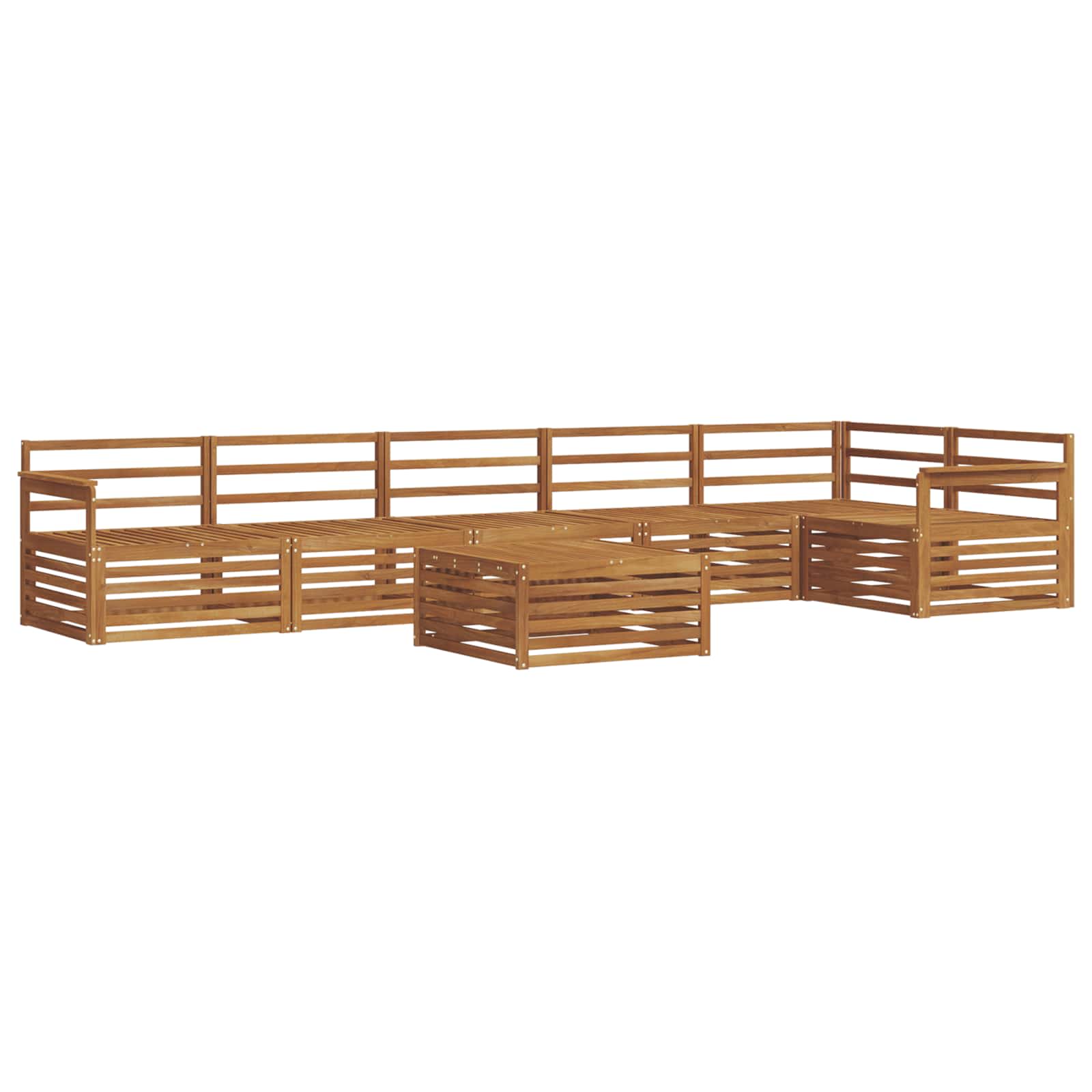 Ensemble de canapés d'extérieur 7 pcs Naturel - XIOS