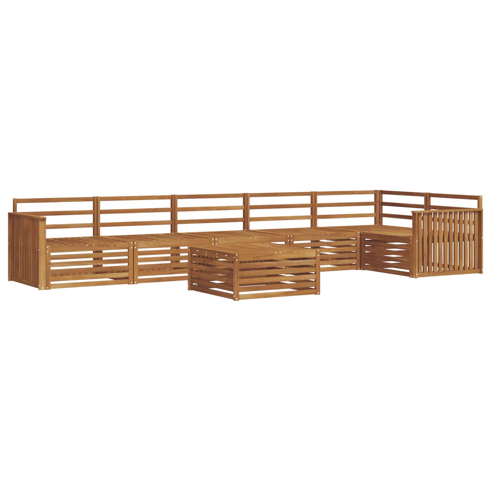 Ensemble de canapés d'extérieur 7 pcs Naturel - XIOS