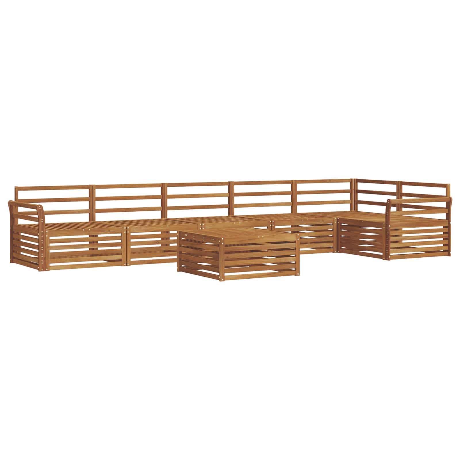 Ensemble de canapés d'extérieur 7 pcs Naturel - XIOS