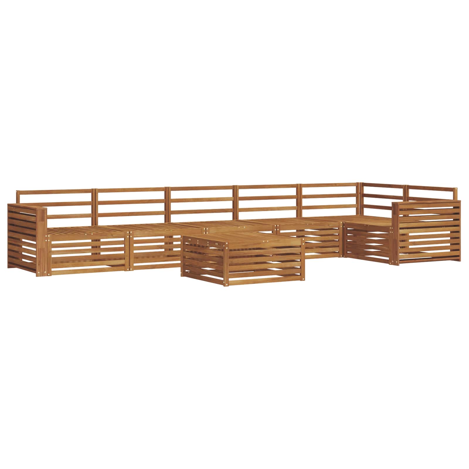 Ensemble de canapés d'extérieur 7 pcs Naturel - XIOS