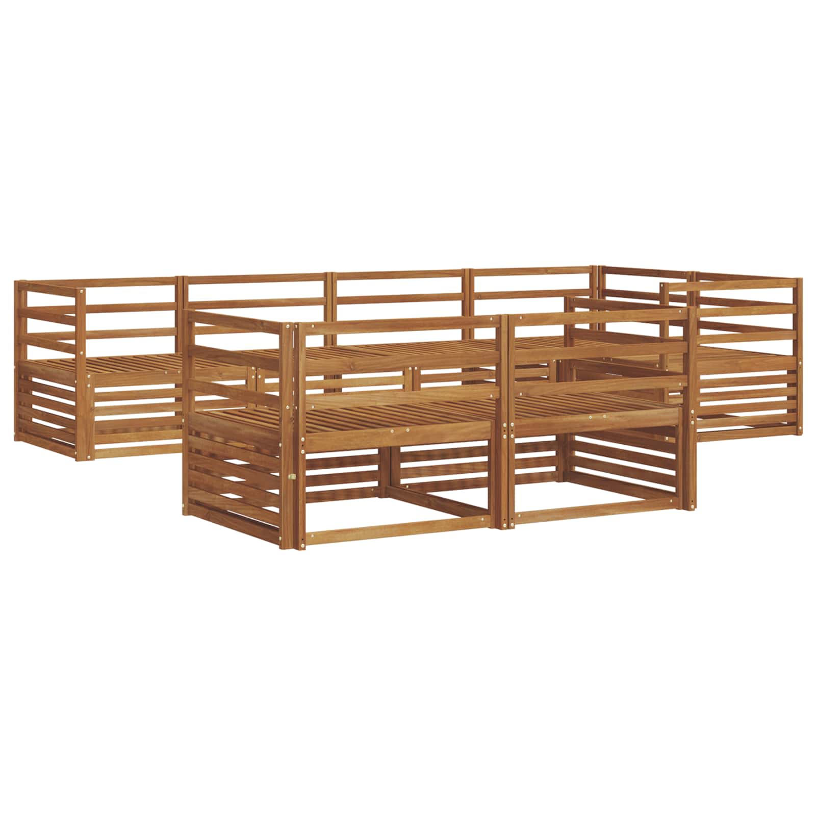 Ensemble de canapés d'extérieur 7 pcs Naturel - XIOS