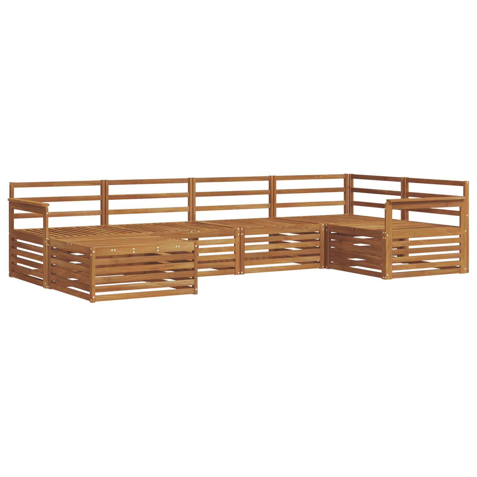 Ensemble de canapés d'extérieur 6 pcs Naturel - XIOS