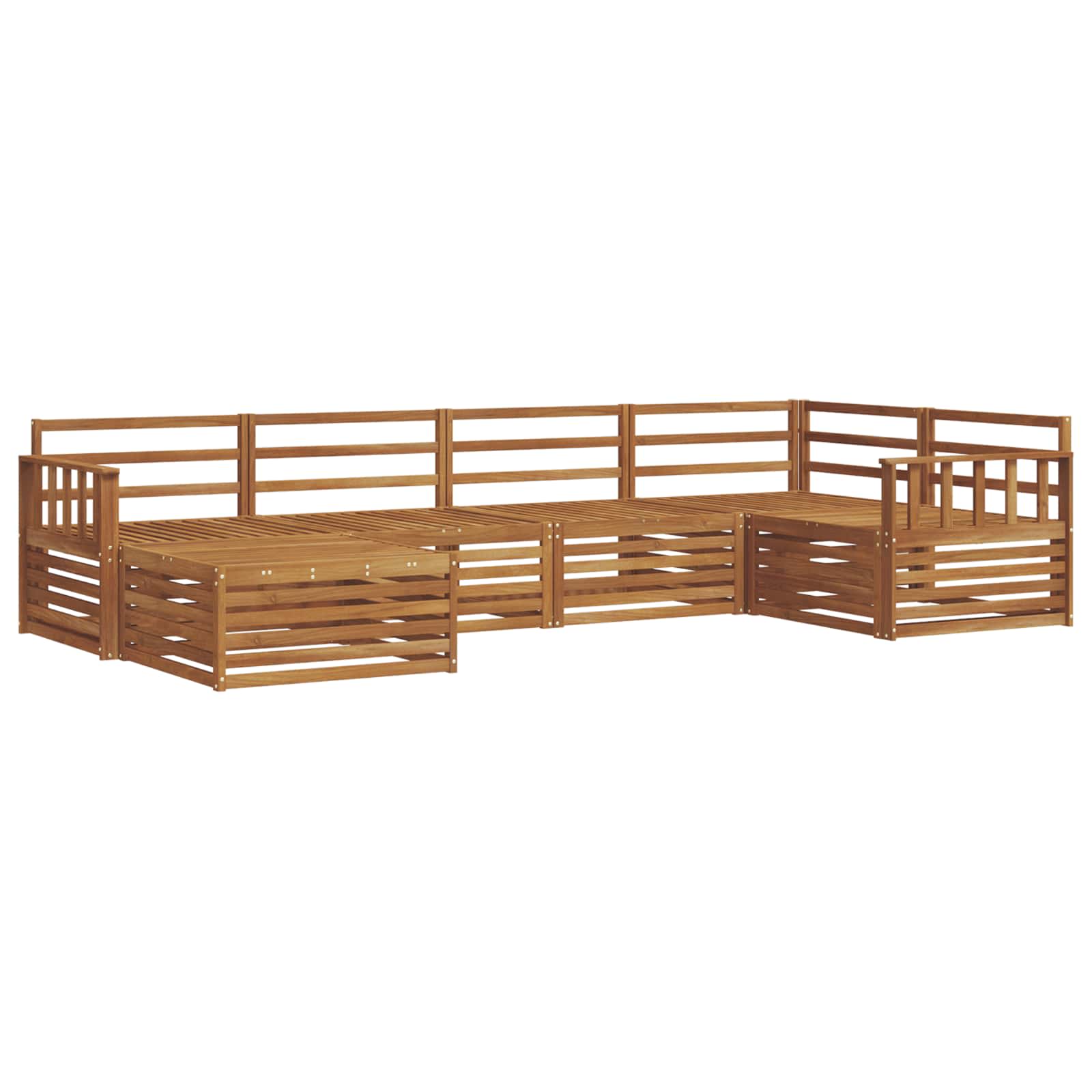 Ensemble de canapés d'extérieur 6 pcs Naturel - XIOS