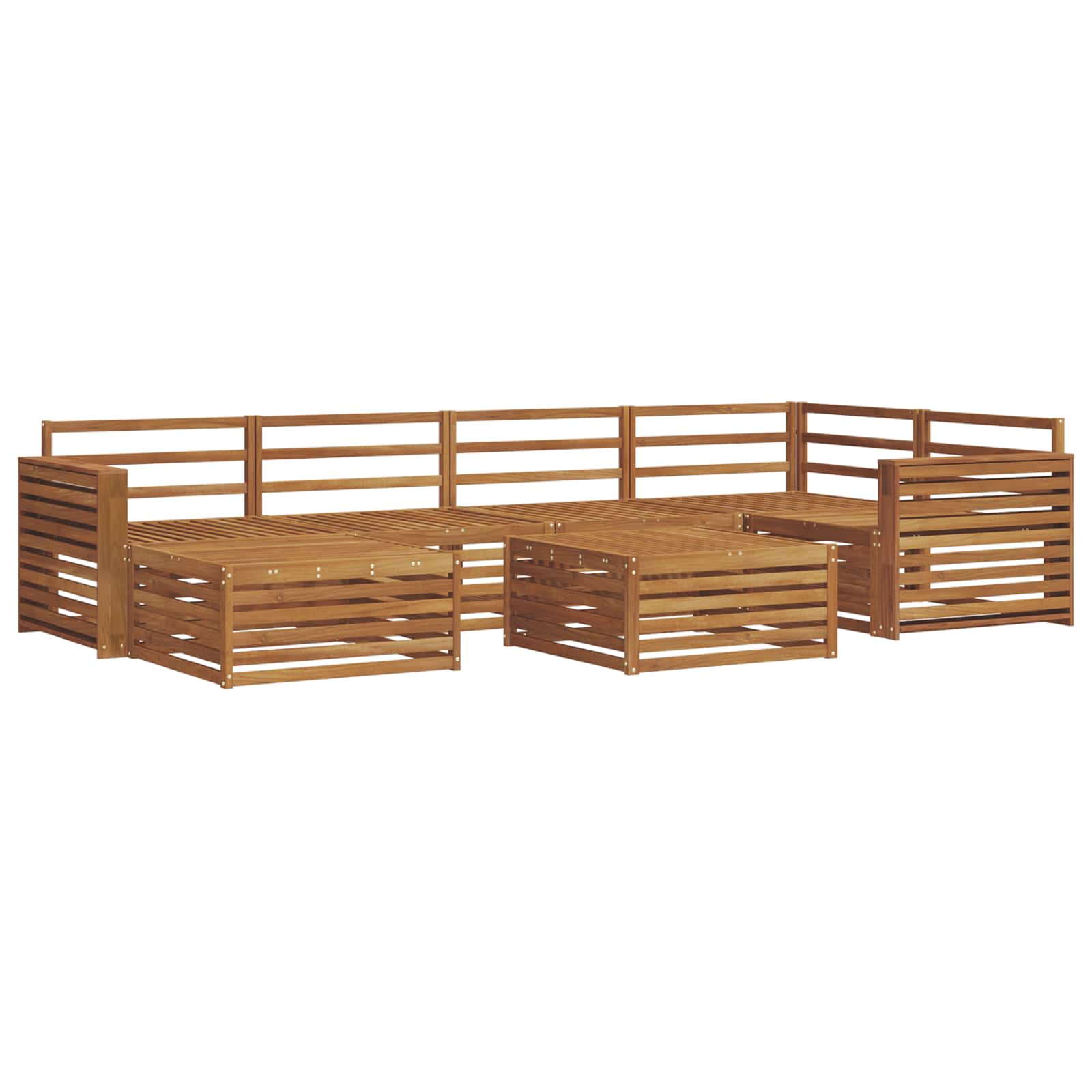 Ensemble de canapés d'extérieur 7 pcs Naturel - XIOS