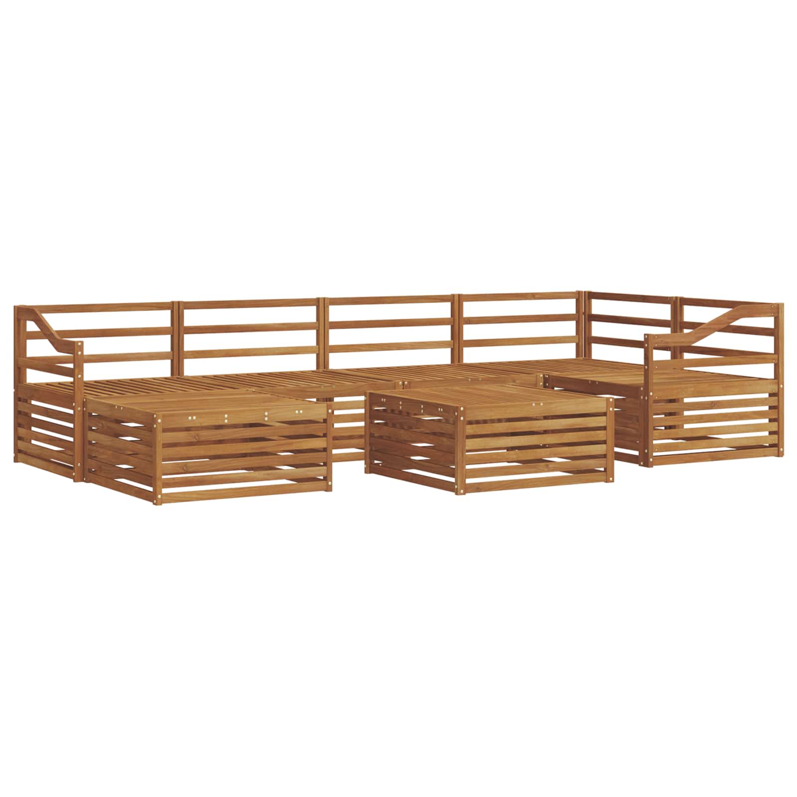 Ensemble de canapés d'extérieur 7 pcs Naturel - XIOS