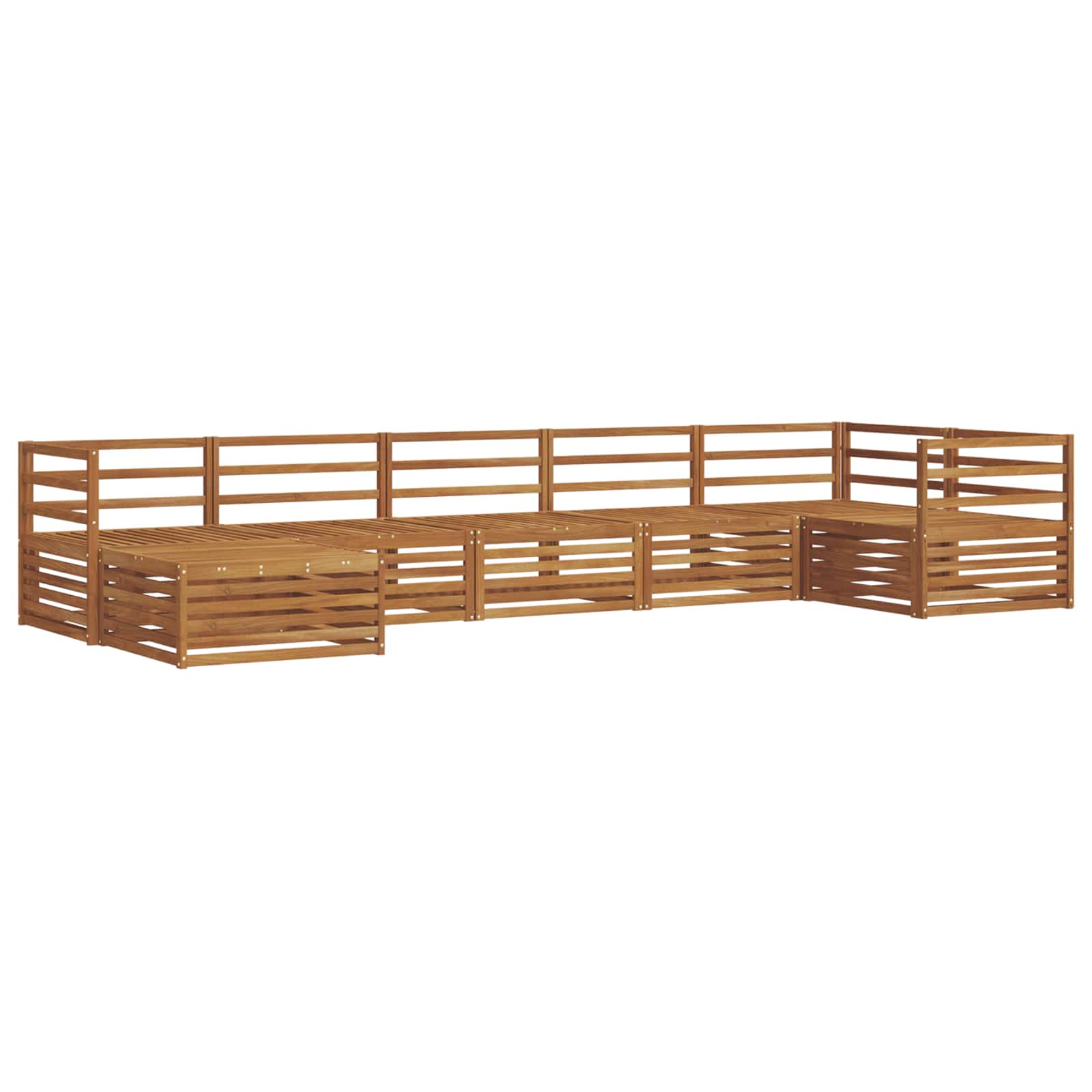 Ensemble de canapés d'extérieur 7 pcs Naturel - XIOS