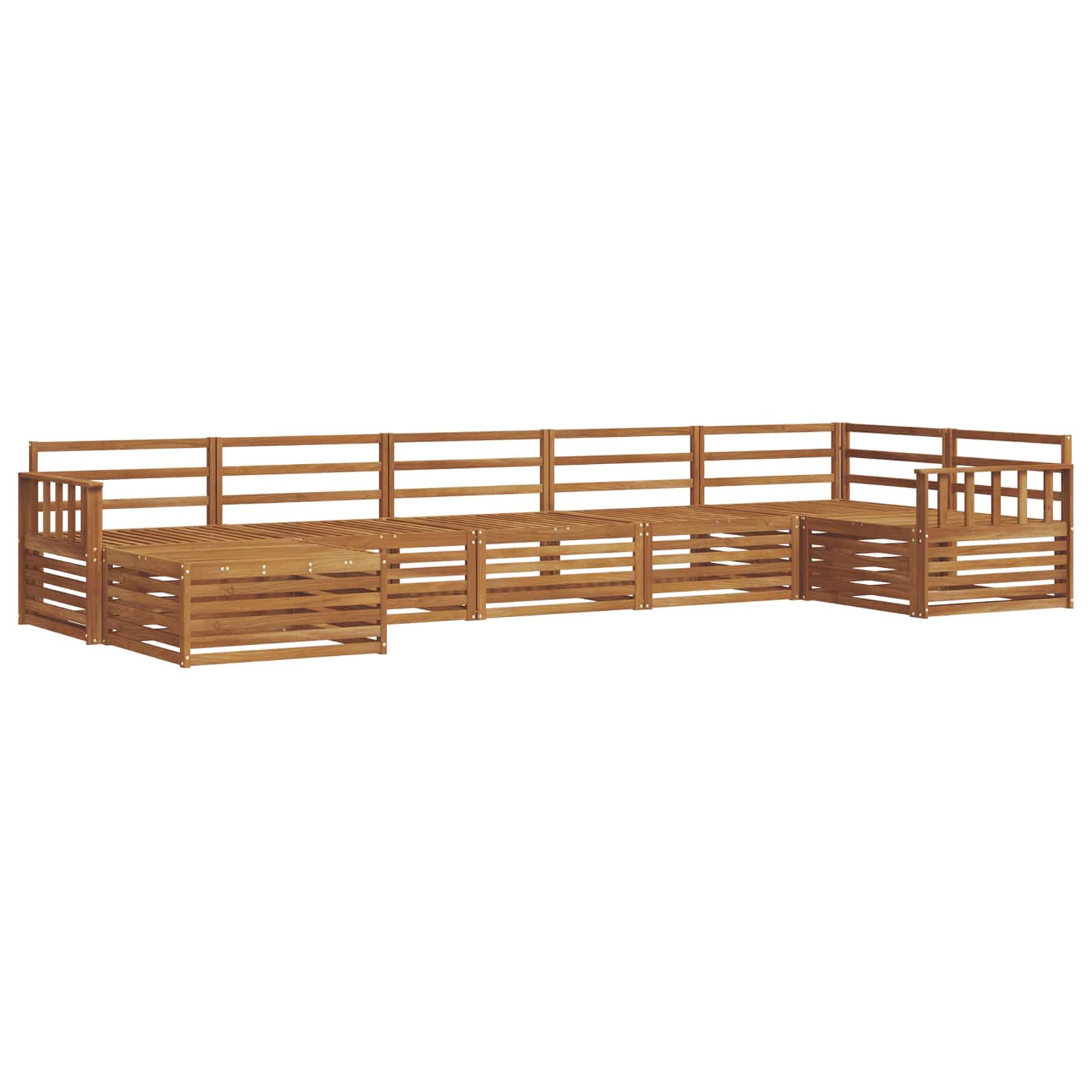 Ensemble de canapés d'extérieur 7 pcs Naturel - XIOS