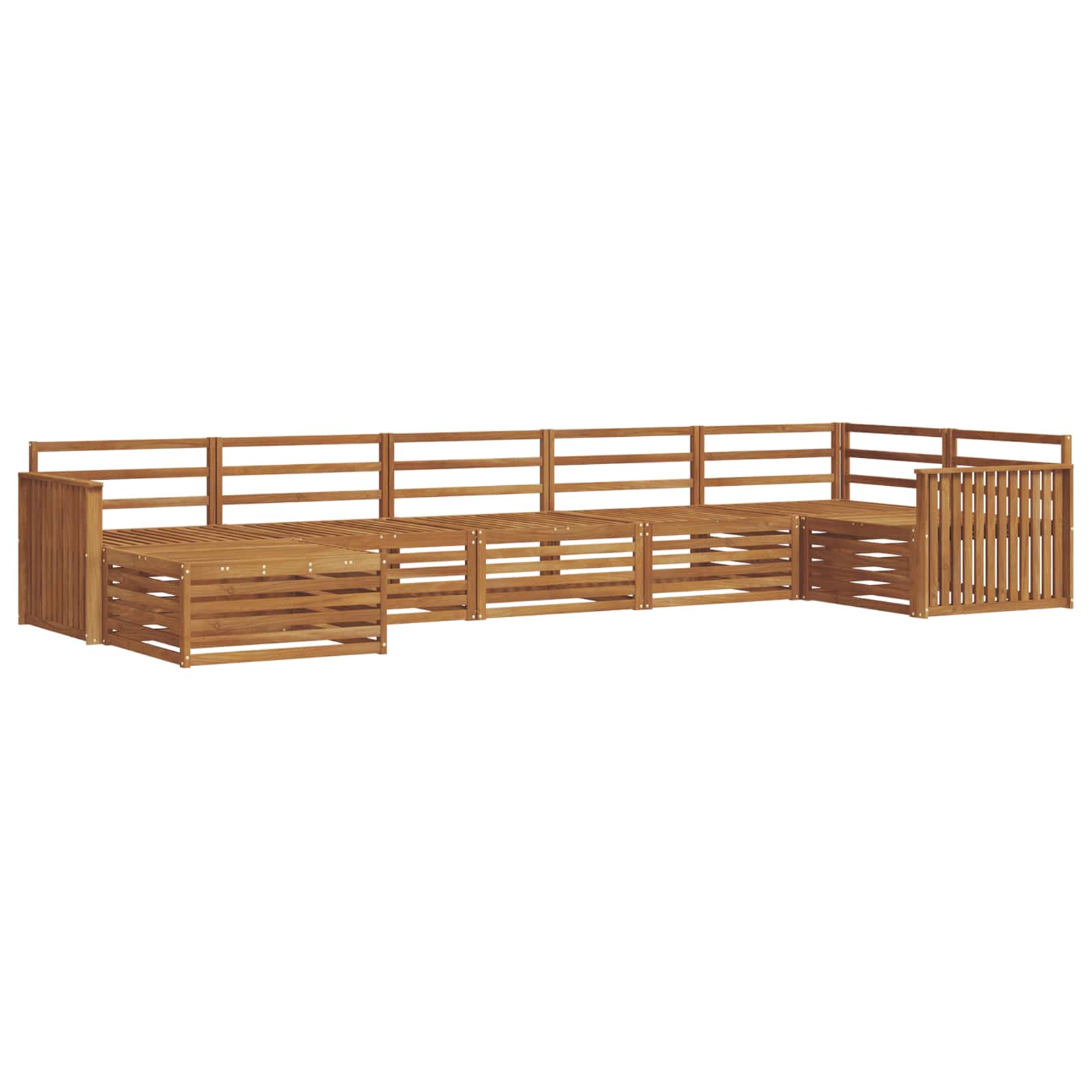 Ensemble de canapés d'extérieur 7 pcs Naturel - XIOS