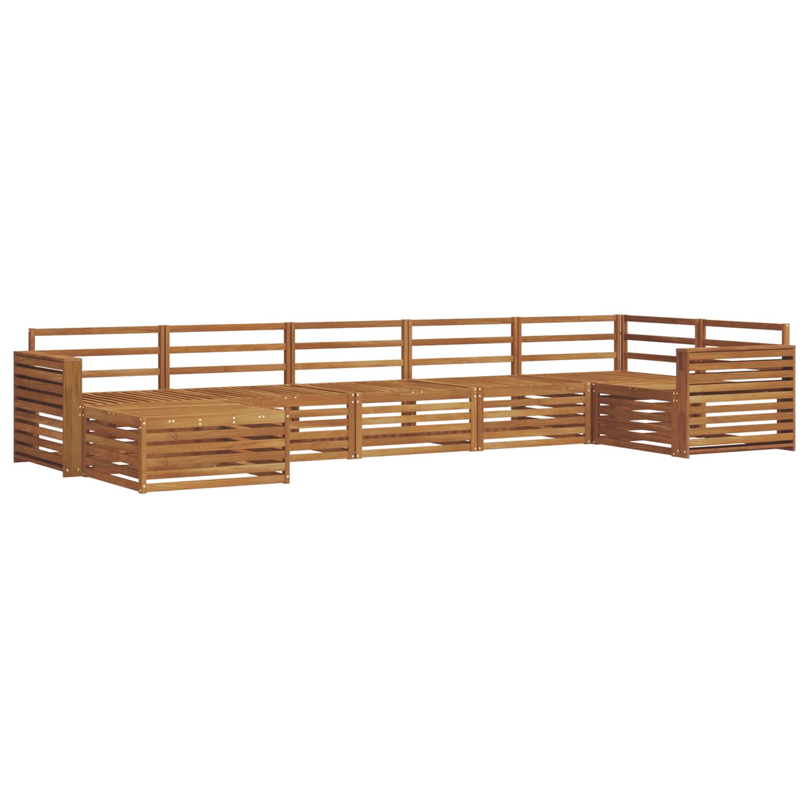 Ensemble de canapés d'extérieur 7 pcs Naturel - XIOS