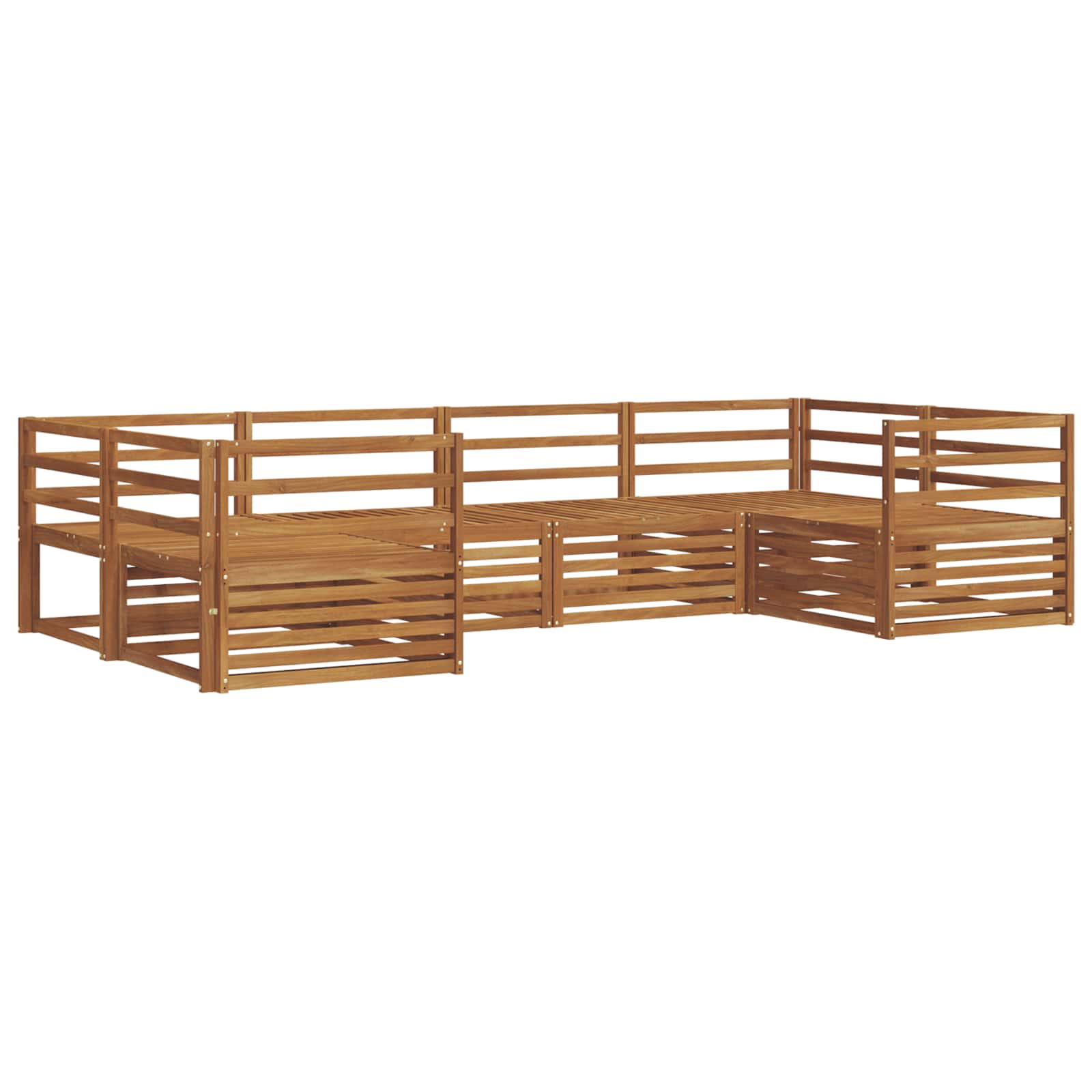 Ensemble de canapés d'extérieur 6 pcs Naturel - XIOS