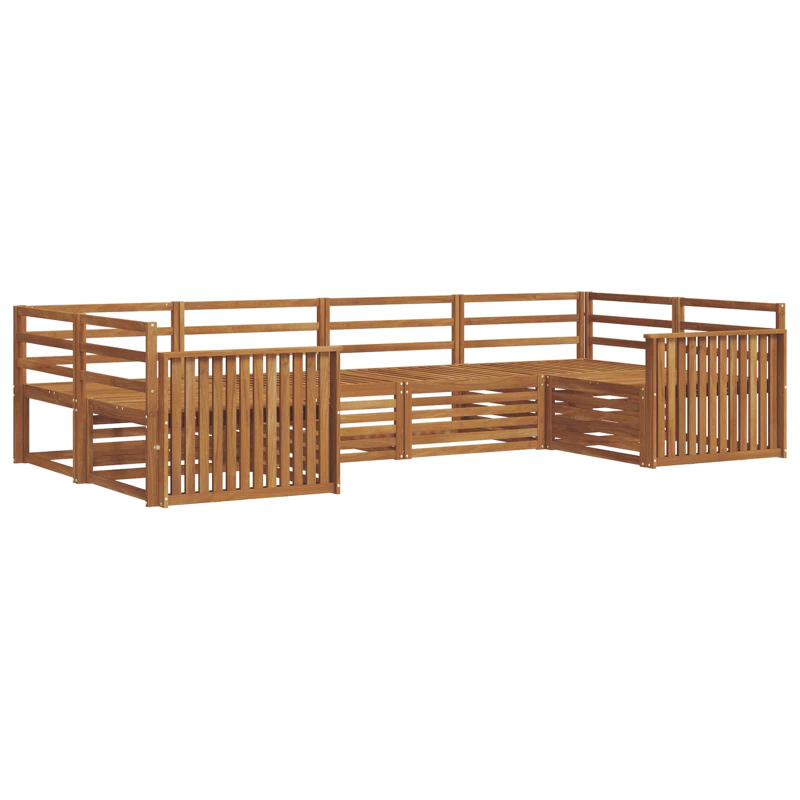 Ensemble de canapés d'extérieur 6 pcs Naturel - XIOS