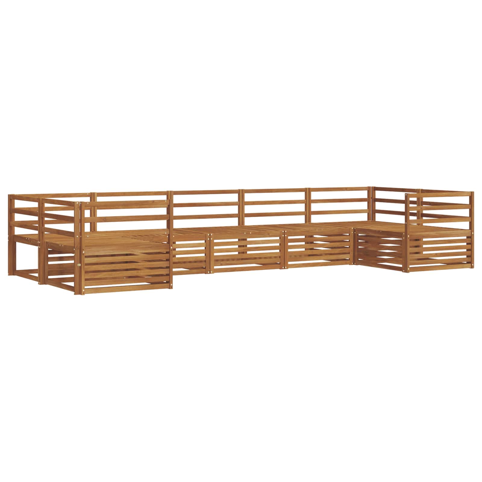 Ensemble de canapés d'extérieur 7 pcs Naturel - XIOS