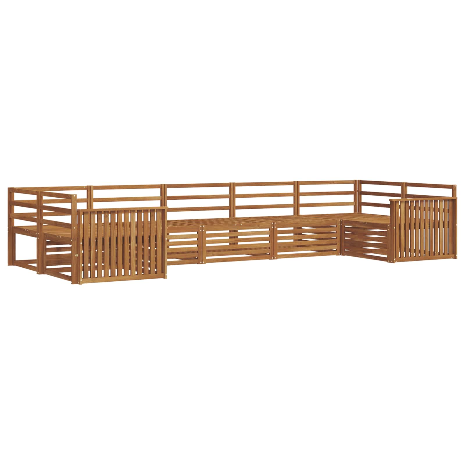Ensemble de canapés d'extérieur 7 pcs Naturel - XIOS