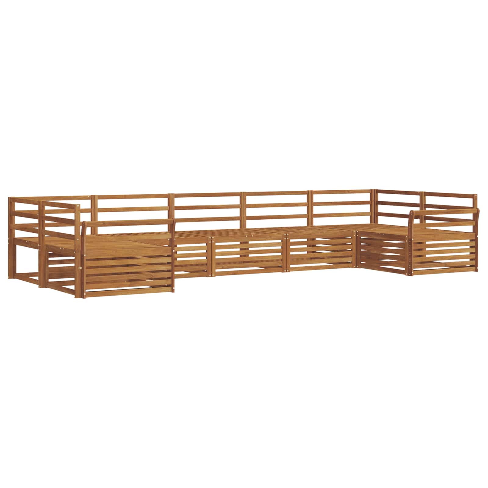 Ensemble de canapés d'extérieur 7 pcs Naturel - XIOS