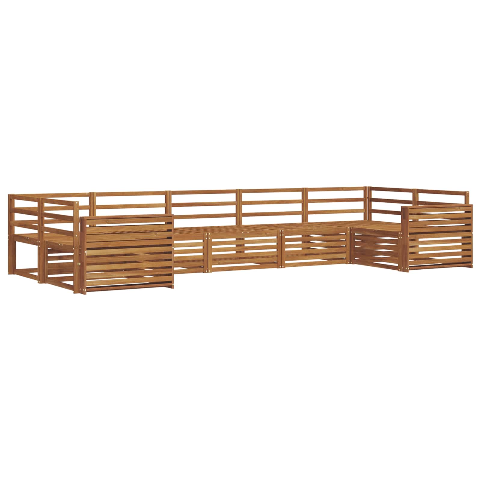 Ensemble de canapés d'extérieur 7 pcs Naturel - XIOS
