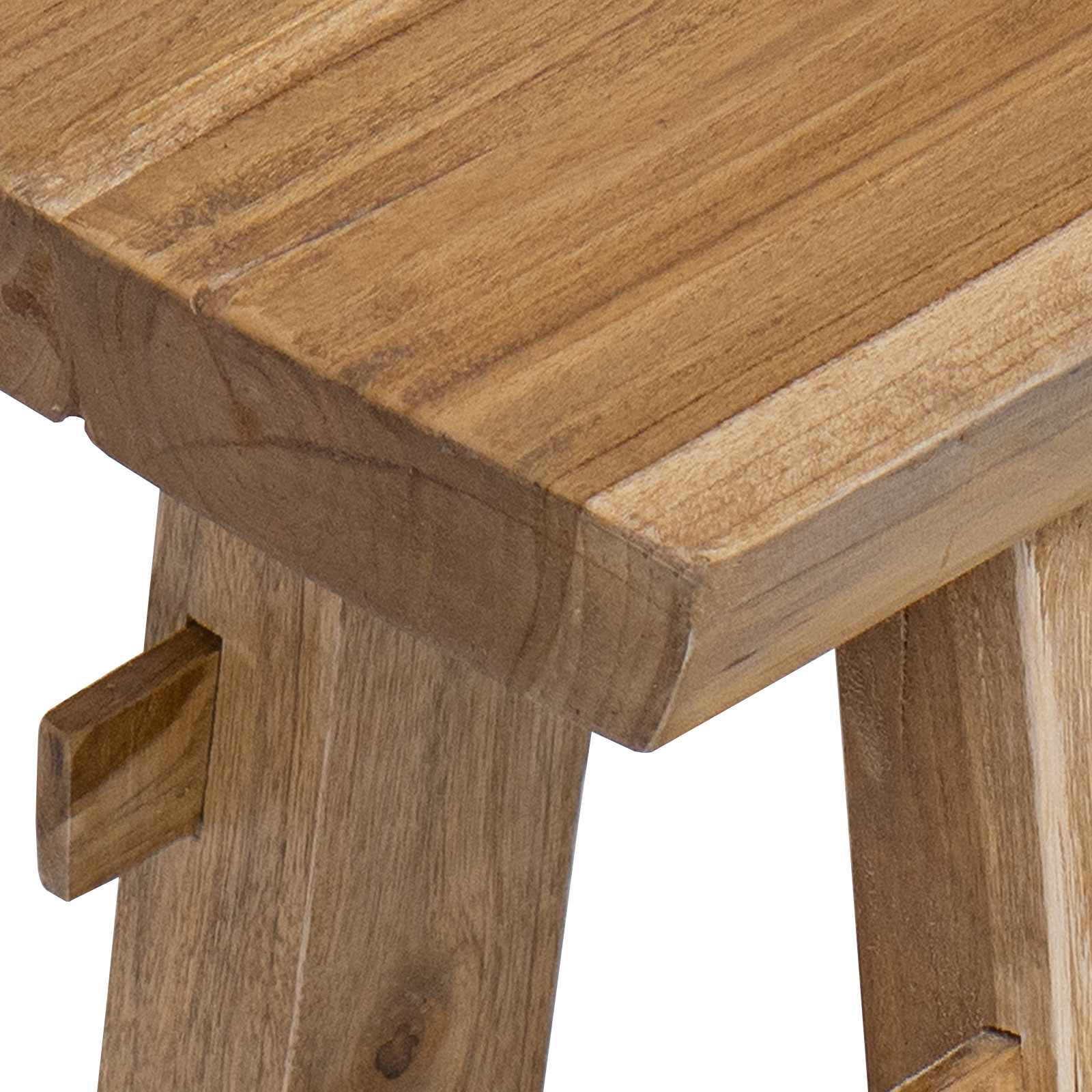 banc Naturel 100 x 29 x 43,5 cm Bois de teck massif - XIOS