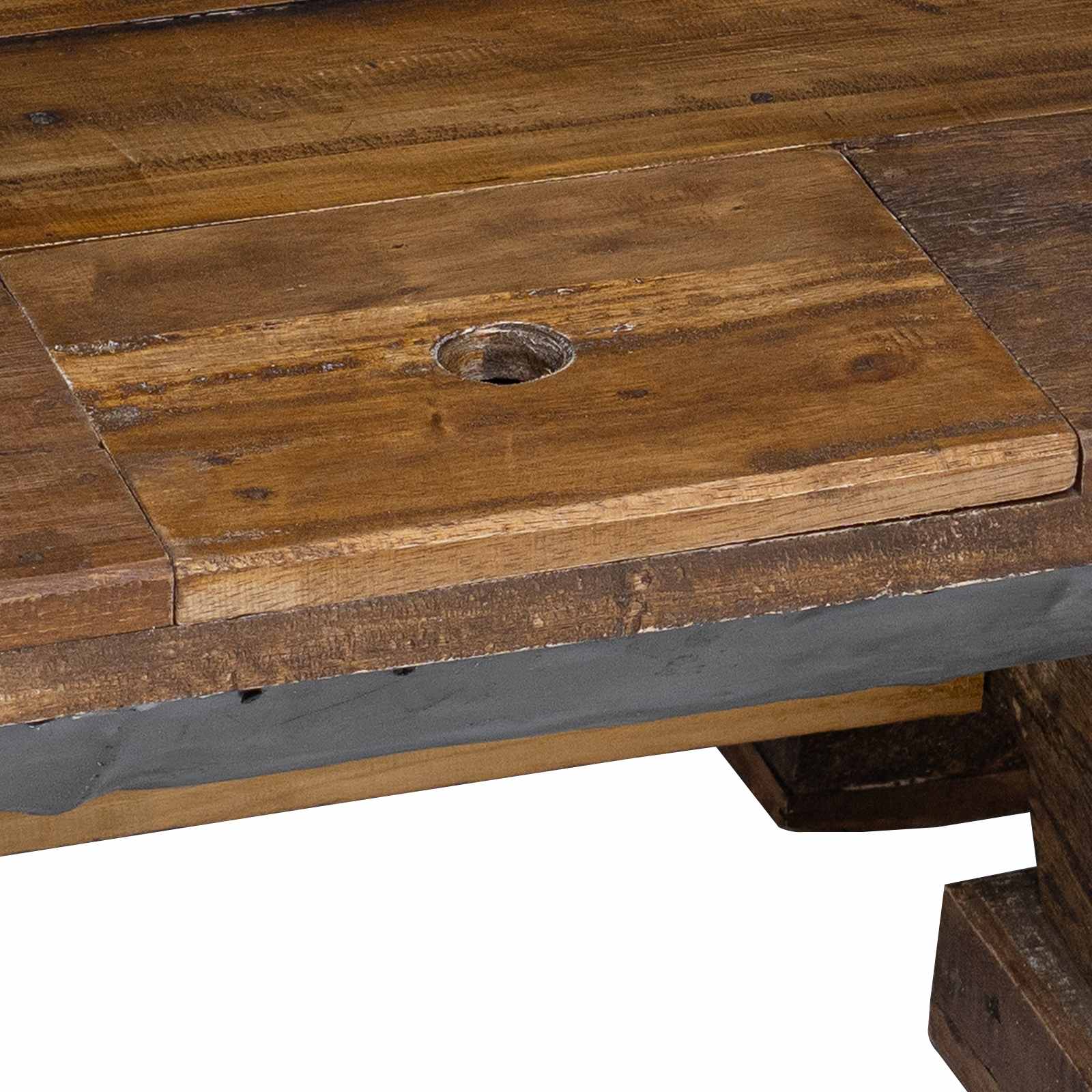 Table basse Naturel 90 x 50 x 35 cm bois - XIOS