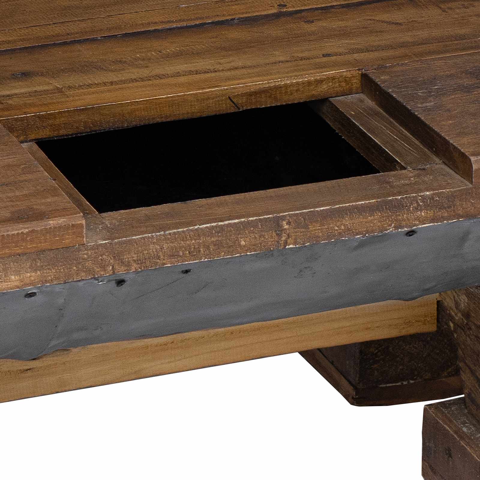 Table basse Naturel 90 x 50 x 35 cm bois - XIOS