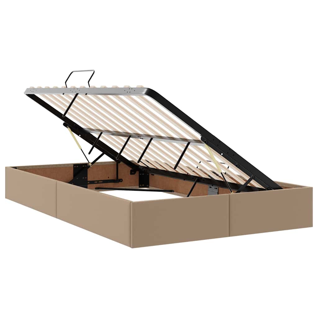 Lit avec rangement et matelas Cappuccino 120 x 200 cm - XIOS
