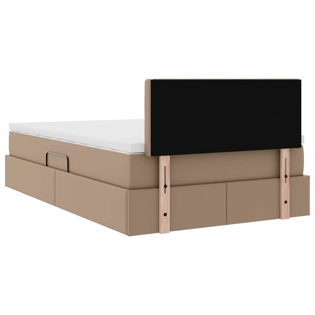 Lit avec rangement et matelas Cappuccino 120 x 200 cm - XIOS