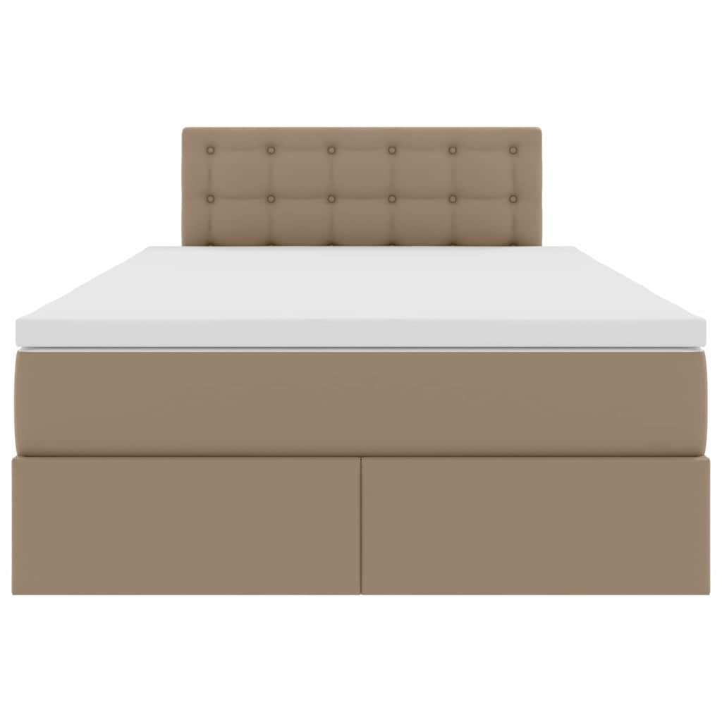 Lit avec rangement et matelas Cappuccino 120 x 200 cm - XIOS