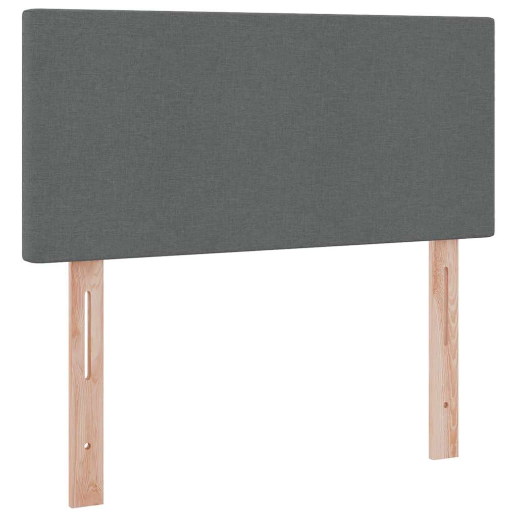 Lit avec rangement et matelas Gris foncé 100 x 200 cm - XIOS