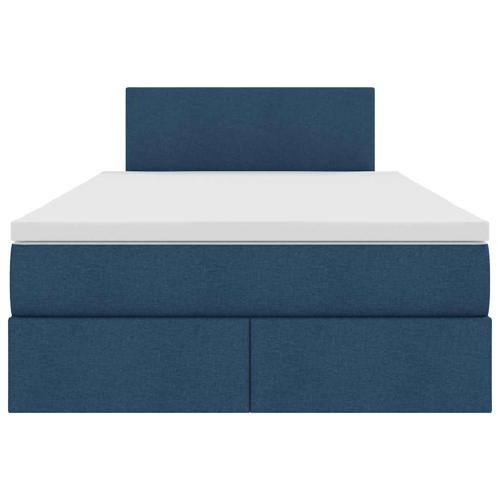 Lit avec rangement et matelas avec matelas Bleu 120 x 200 cm - XIOS