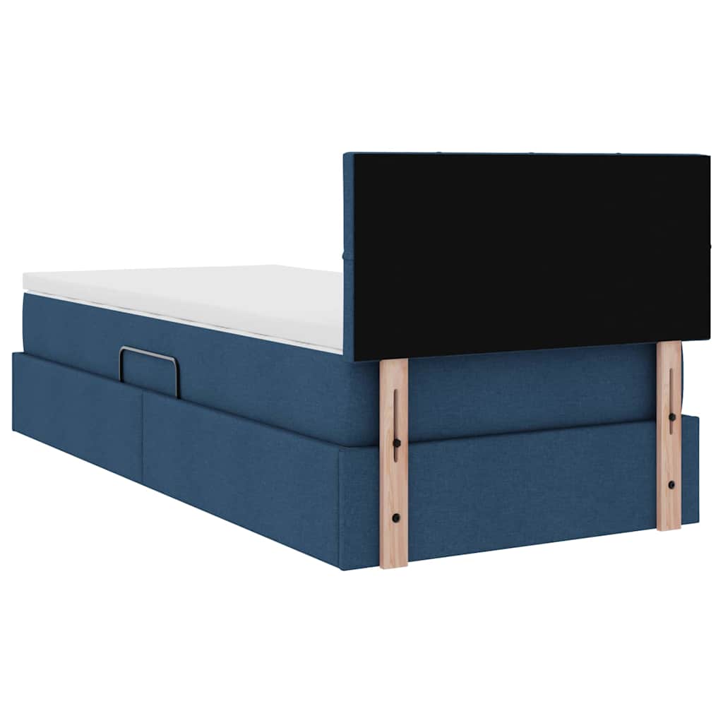 Lit avec rangement et matelas avec matelas Bleu 90 x 200 cm - XIOS