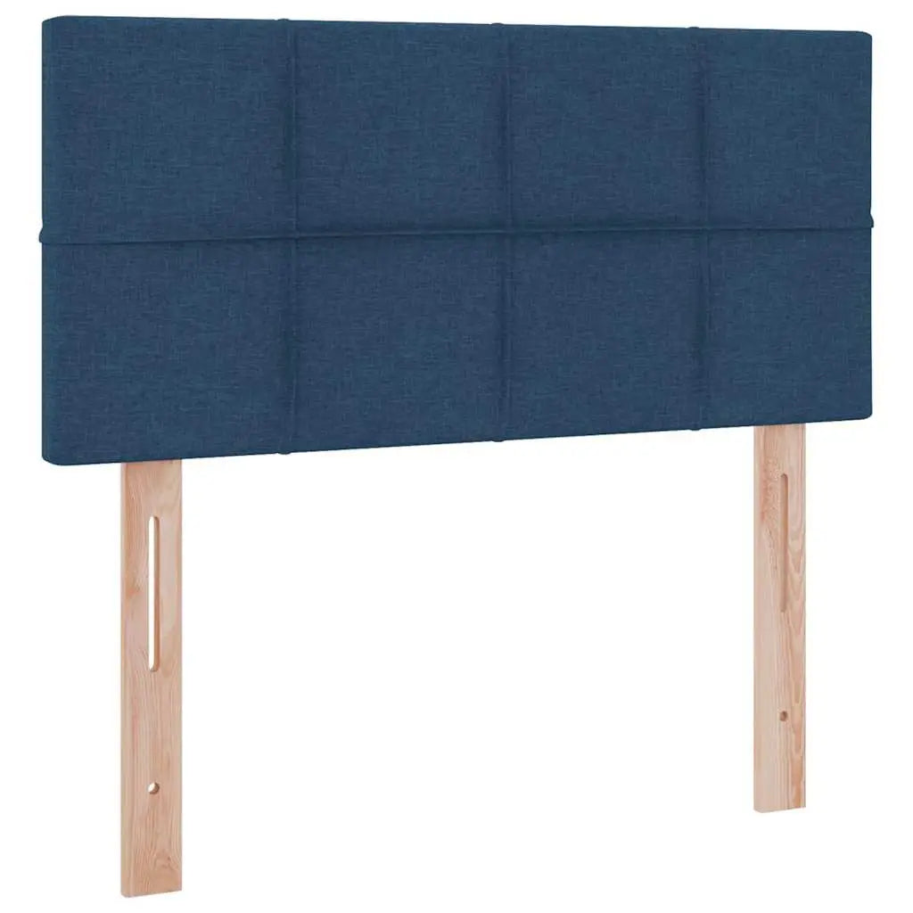 Lit avec rangement et matelas Bleu 90 x 200 cm Velours - XIOS