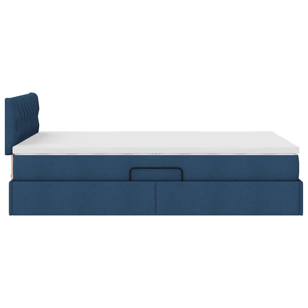 Lit avec rangement et matelas avec matelas Bleu 120 x 200 cm - XIOS