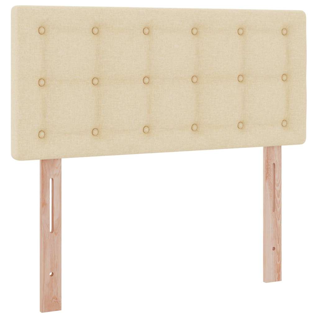 Lit avec rangement et matelas avec matelas Crème 90 x 200 cm - XIOS
