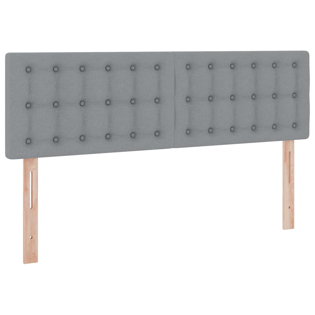 Lit avec rangement et matelas Gris clair 140 x 200 cm - XIOS