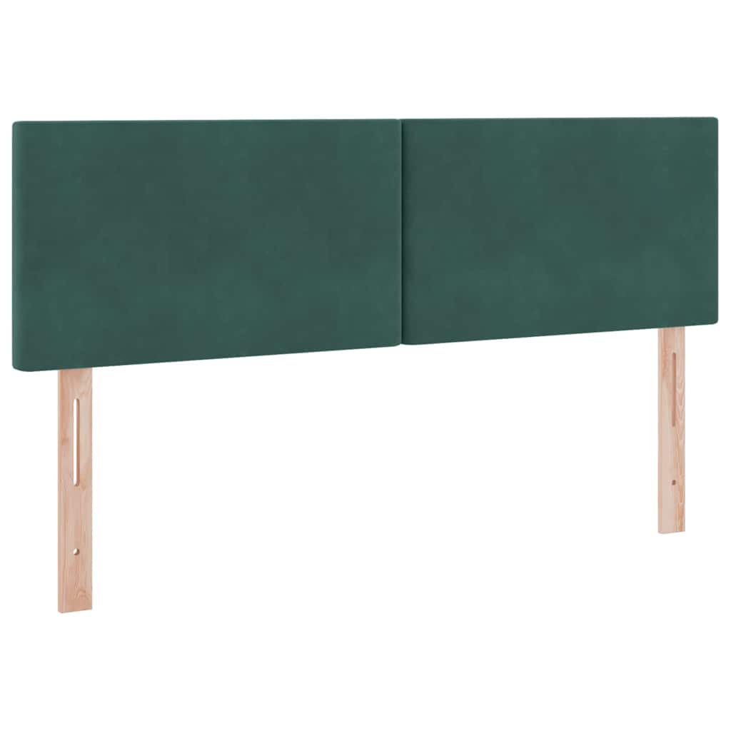 Lit de Rangement avec matelas Vert foncé 140 x 190 cm Velours - XIOS