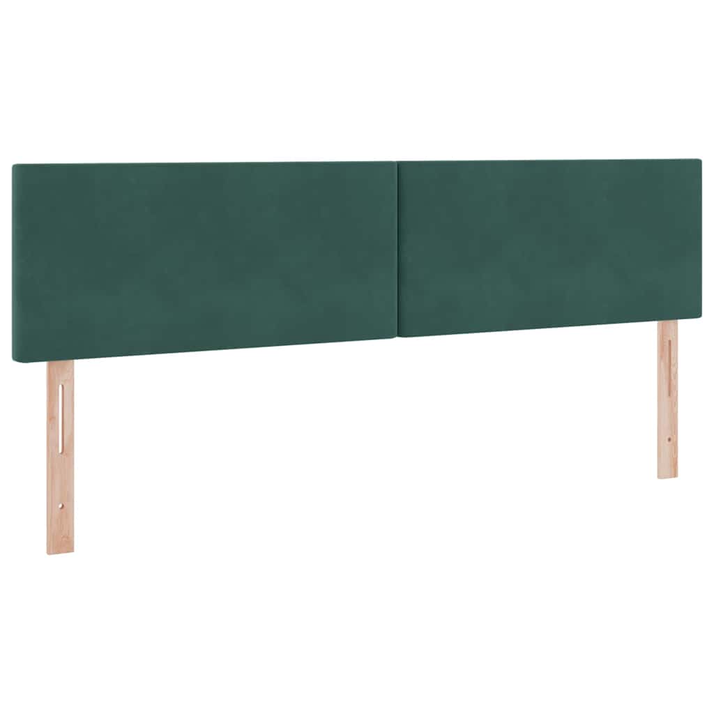 Lit de Rangement avec matelas Vert foncé 160 x 200 cm Velours - XIOS