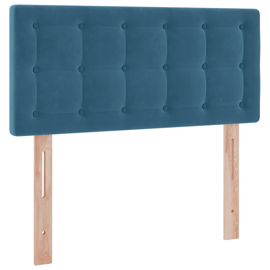 Lit de Rangement avec matelas Bleu foncé 100 x 200 cm Velours - XIOS
