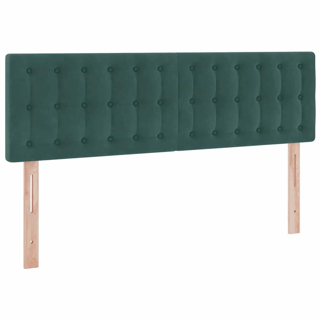 Lit de Rangement avec matelas Vert foncé 140 x 200 cm Velours - XIOS